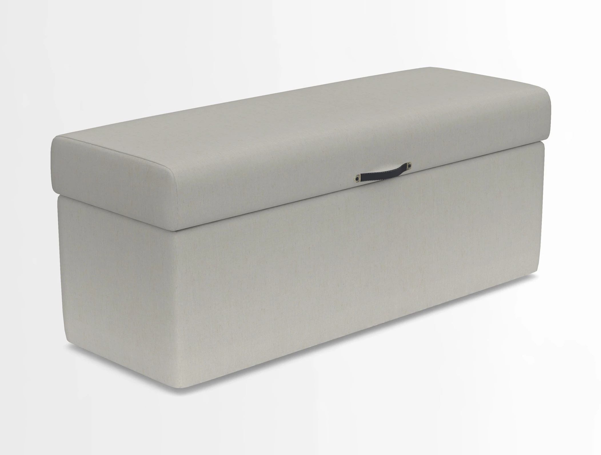 Birdham medium blanket box in Spill Resistant Gertrude Jekyll Ornamental Duck Egg and Alwinton 3 seater sofa in Spill Resistant Sussex Stripe Mocha