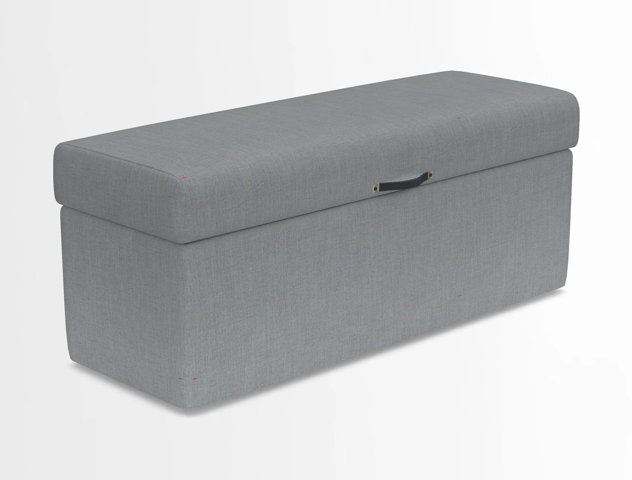 Birdham medium blanket box in Spill Resistant Gertrude Jekyll Ornamental Duck Egg and Alwinton 3 seater sofa in Spill Resistant Sussex Stripe Mocha