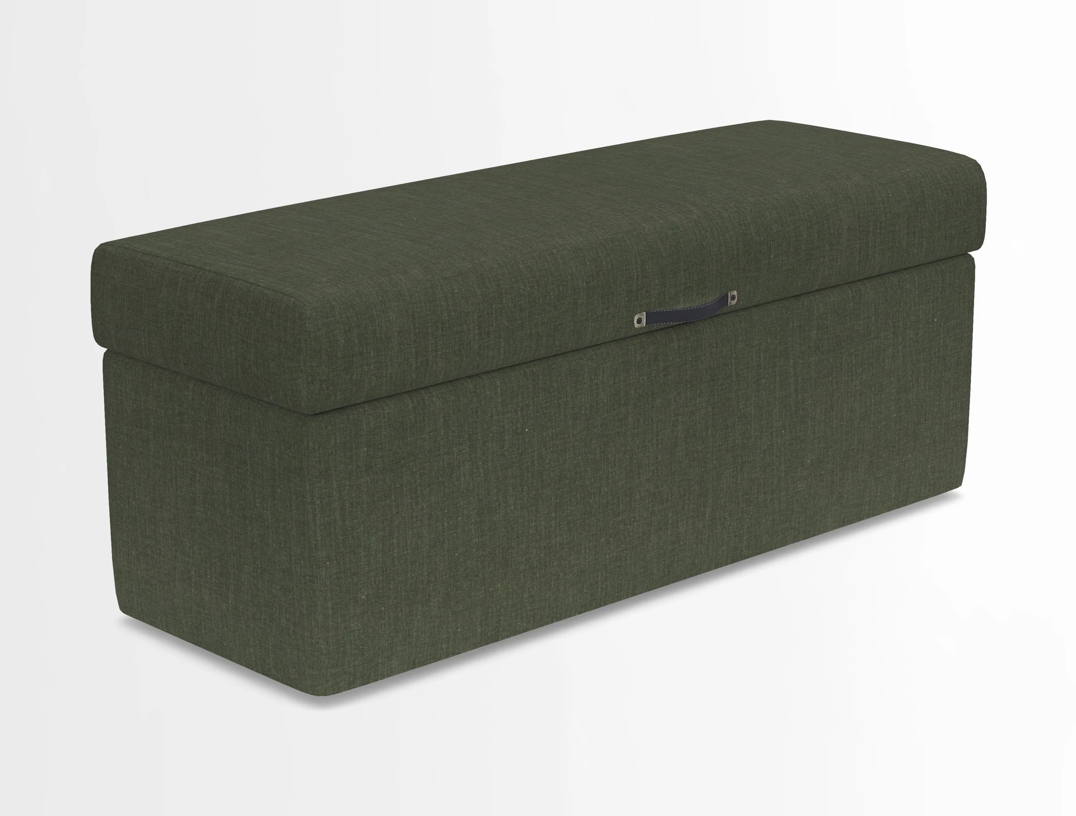 Birdham medium blanket box in Spill Resistant Gertrude Jekyll Ornamental Duck Egg and Alwinton 3 seater sofa in Spill Resistant Sussex Stripe Mocha