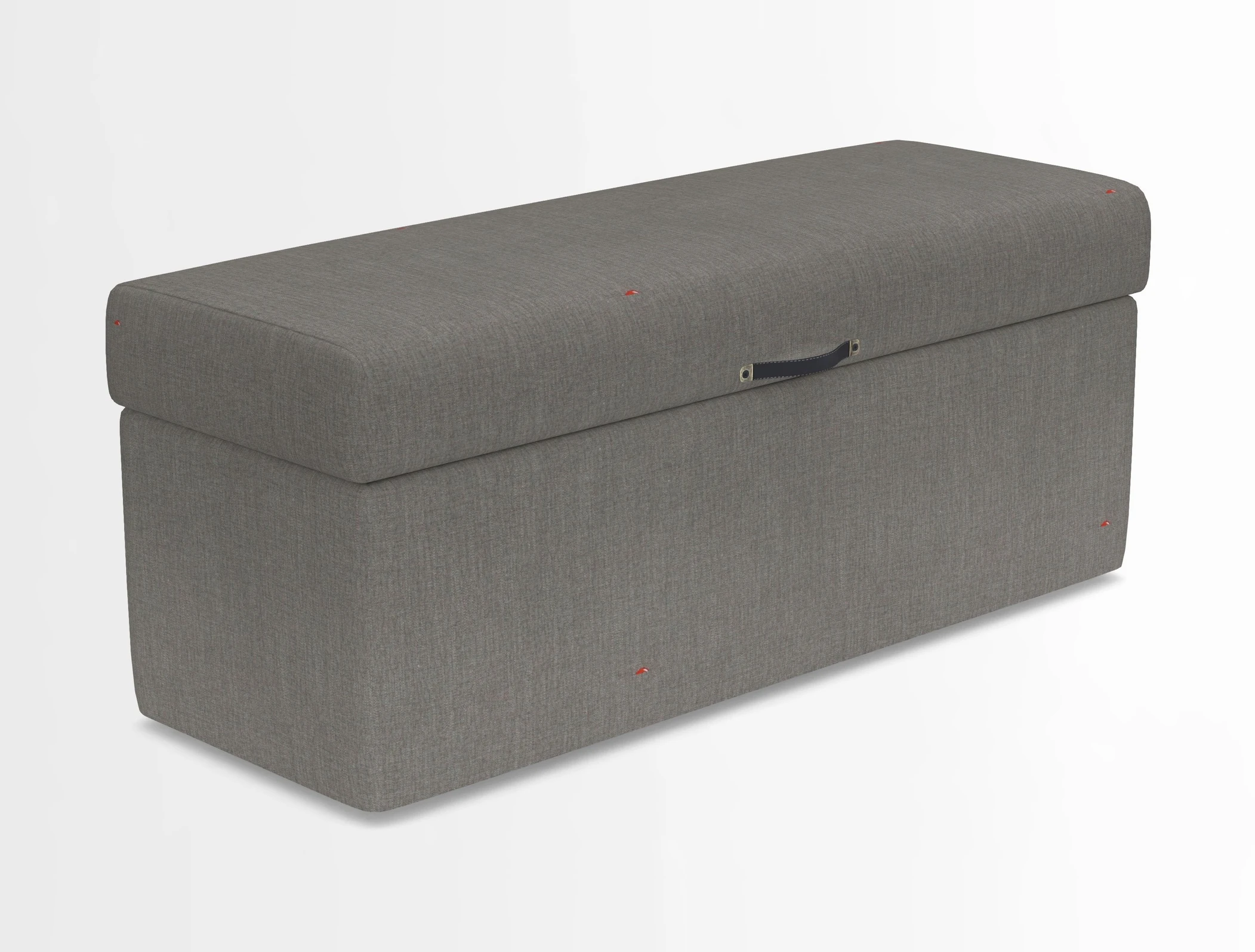 Birdham medium blanket box in Spill Resistant Gertrude Jekyll Ornamental Duck Egg and Alwinton 3 seater sofa in Spill Resistant Sussex Stripe Mocha