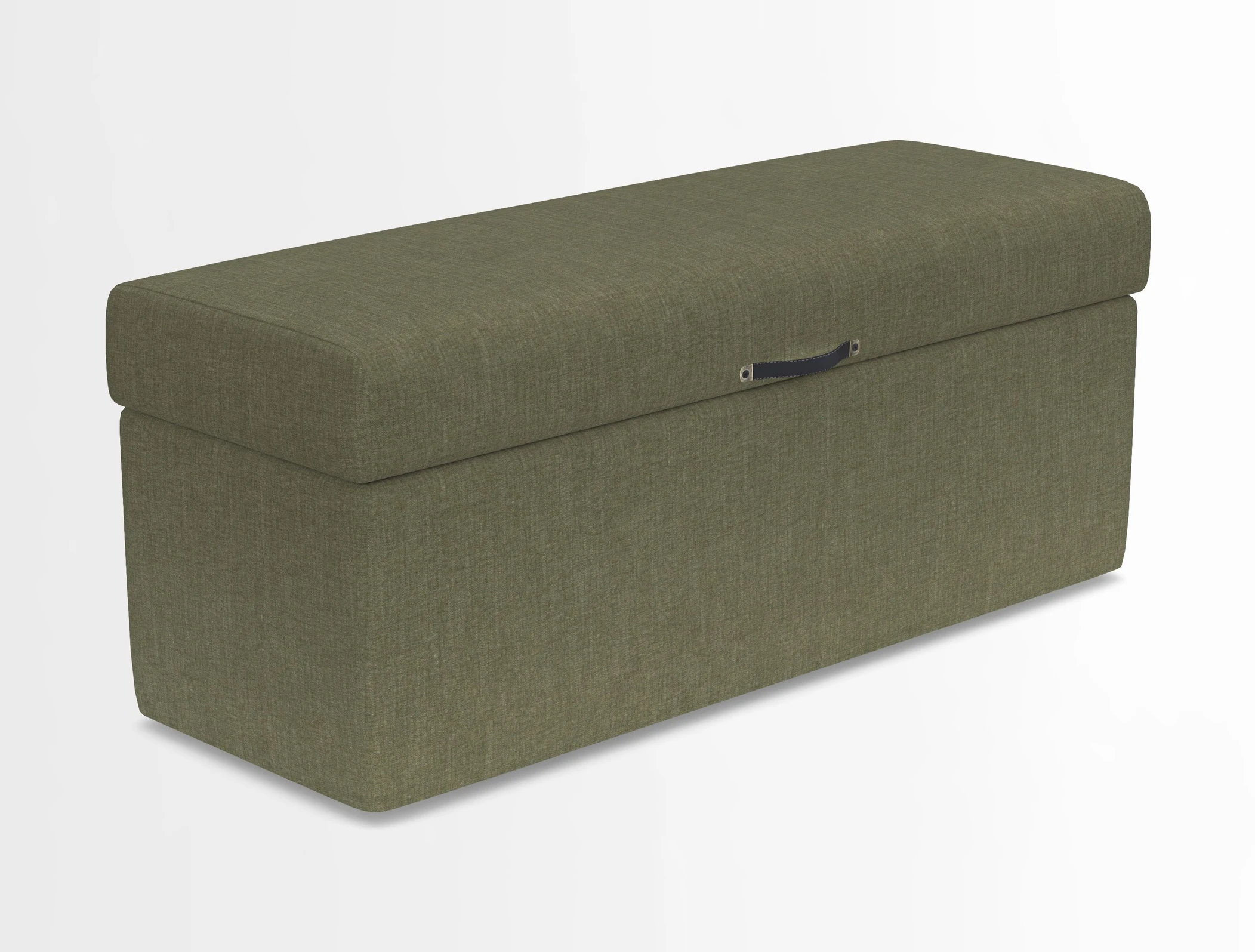 Birdham medium blanket box in Spill Resistant Gertrude Jekyll Ornamental Duck Egg and Alwinton 3 seater sofa in Spill Resistant Sussex Stripe Mocha