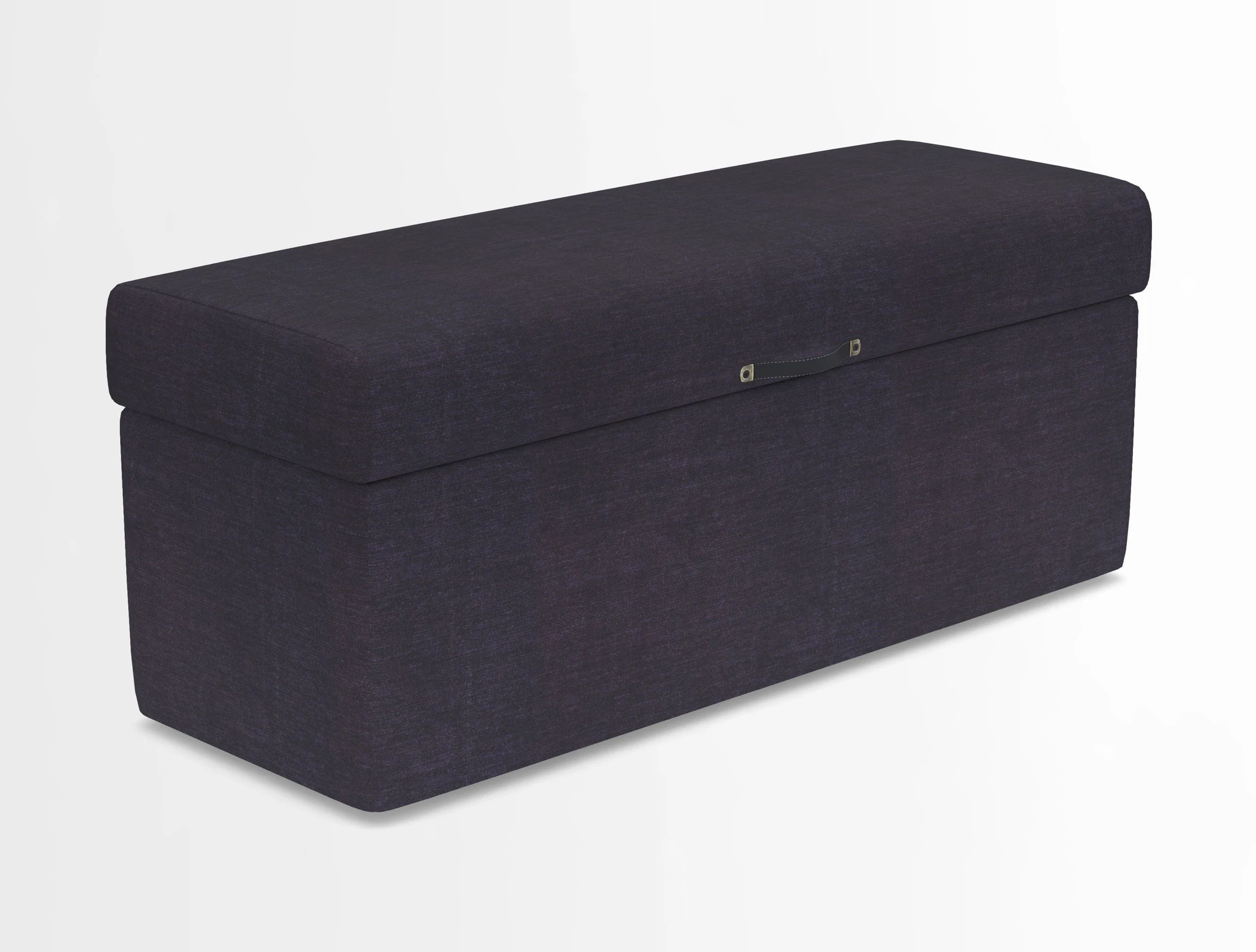 Birdham medium blanket box in Spill Resistant Gertrude Jekyll Ornamental Duck Egg and Alwinton 3 seater sofa in Spill Resistant Sussex Stripe Mocha
