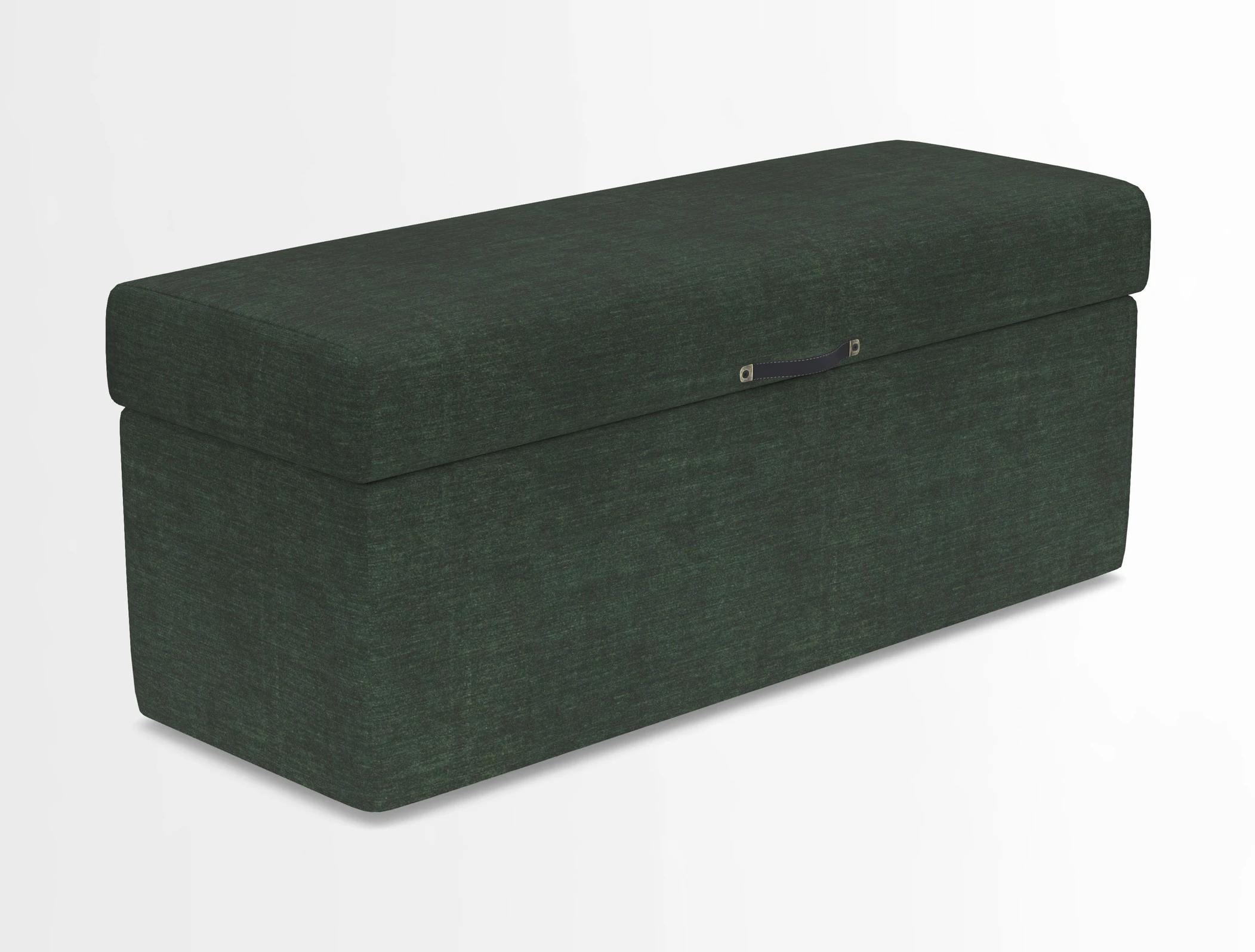 Birdham medium blanket box in Spill Resistant Gertrude Jekyll Ornamental Duck Egg and Alwinton 3 seater sofa in Spill Resistant Sussex Stripe Mocha