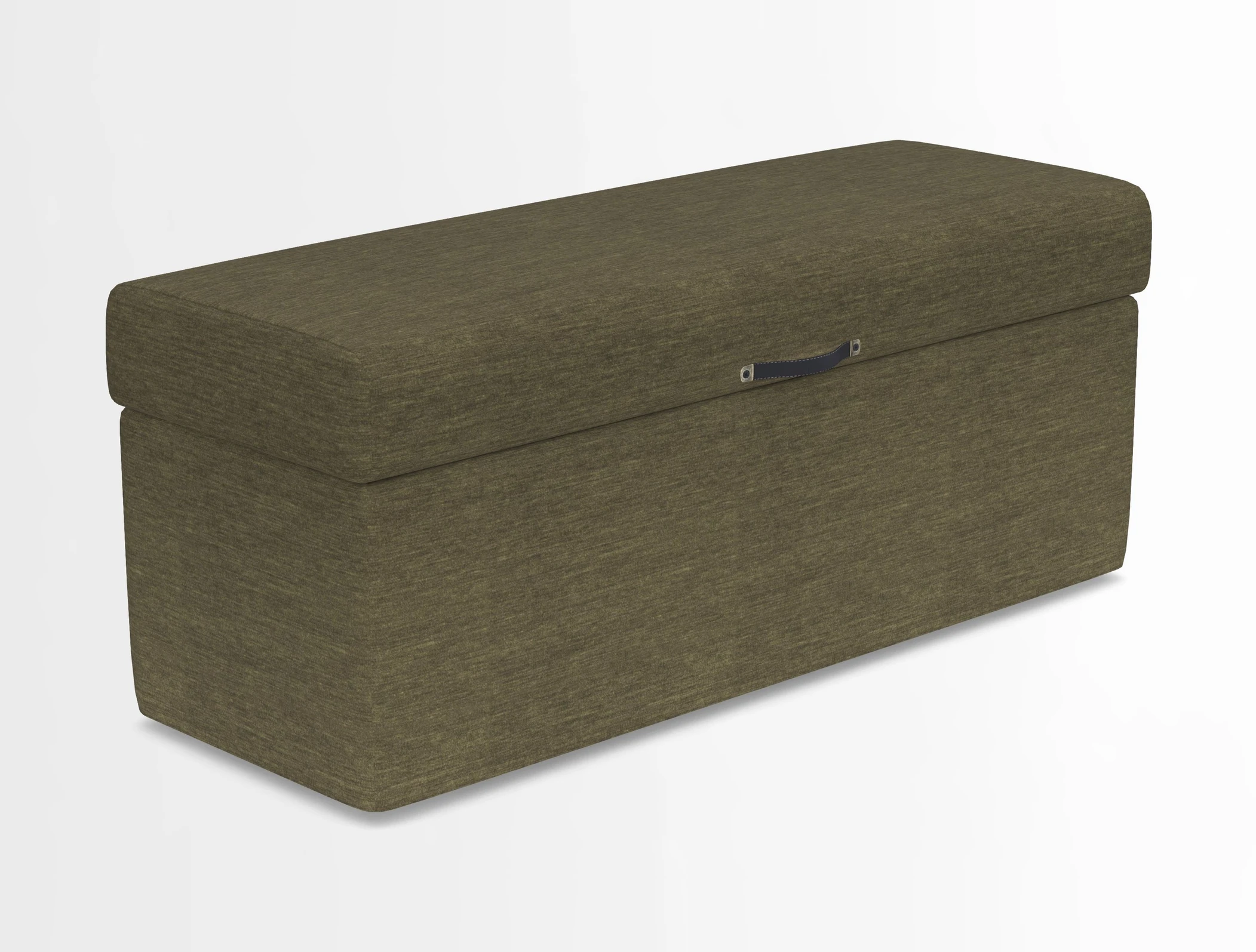 Birdham medium blanket box in Spill Resistant Gertrude Jekyll Ornamental Duck Egg and Alwinton 3 seater sofa in Spill Resistant Sussex Stripe Mocha