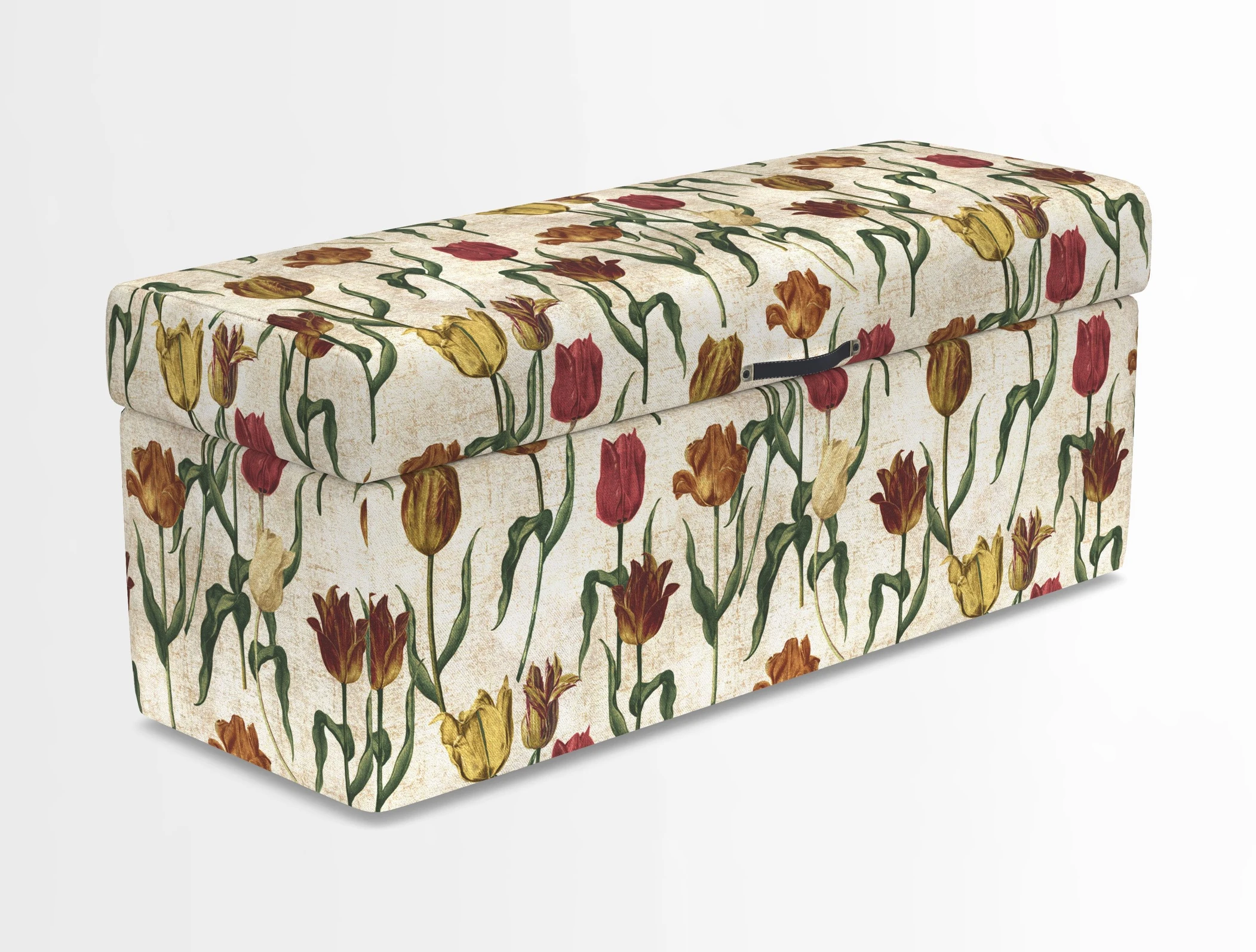Birdham medium blanket box in Spill Resistant Gertrude Jekyll Ornamental Duck Egg and Alwinton 3 seater sofa in Spill Resistant Sussex Stripe Mocha