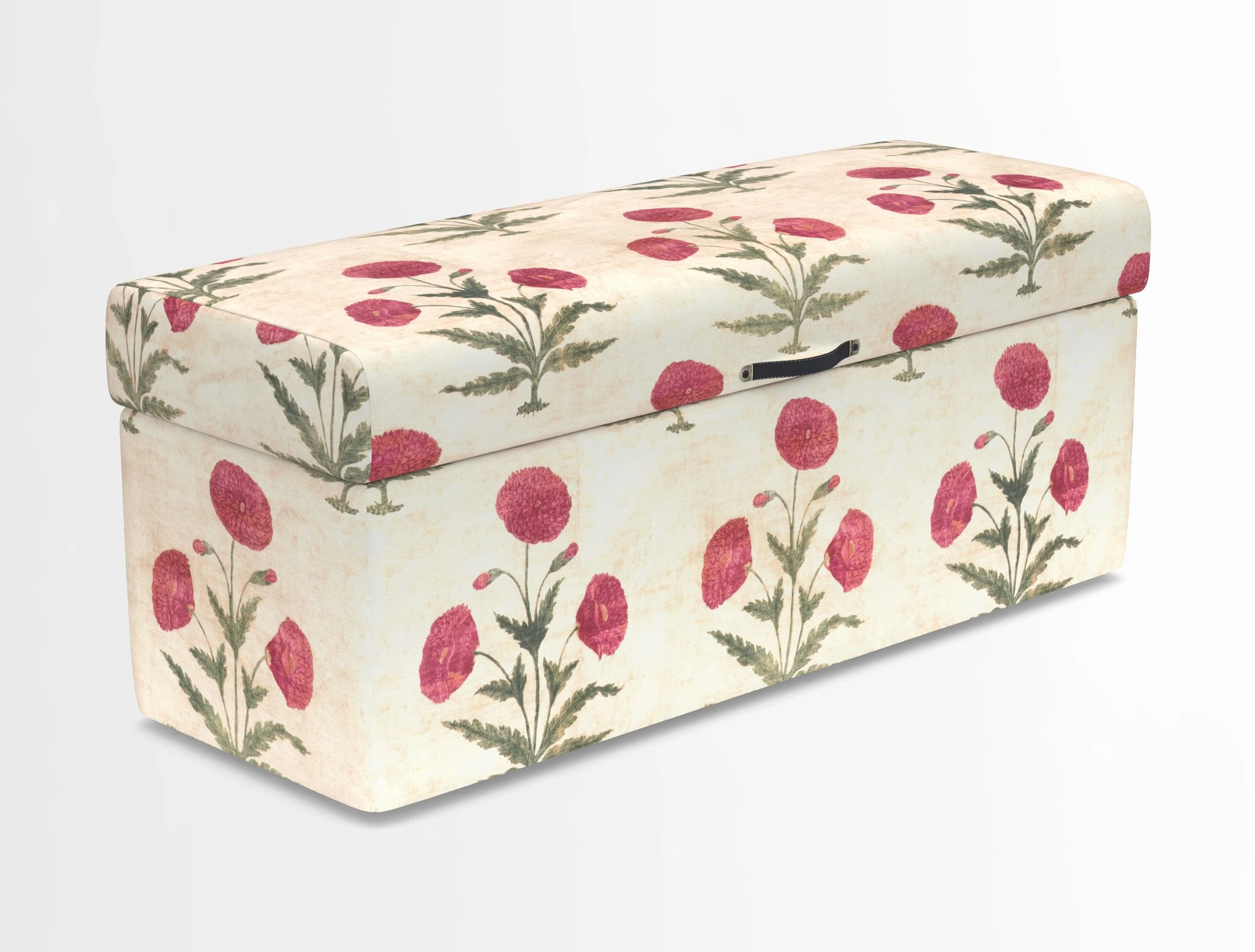 Birdham medium blanket box in Spill Resistant Gertrude Jekyll Ornamental Duck Egg and Alwinton 3 seater sofa in Spill Resistant Sussex Stripe Mocha