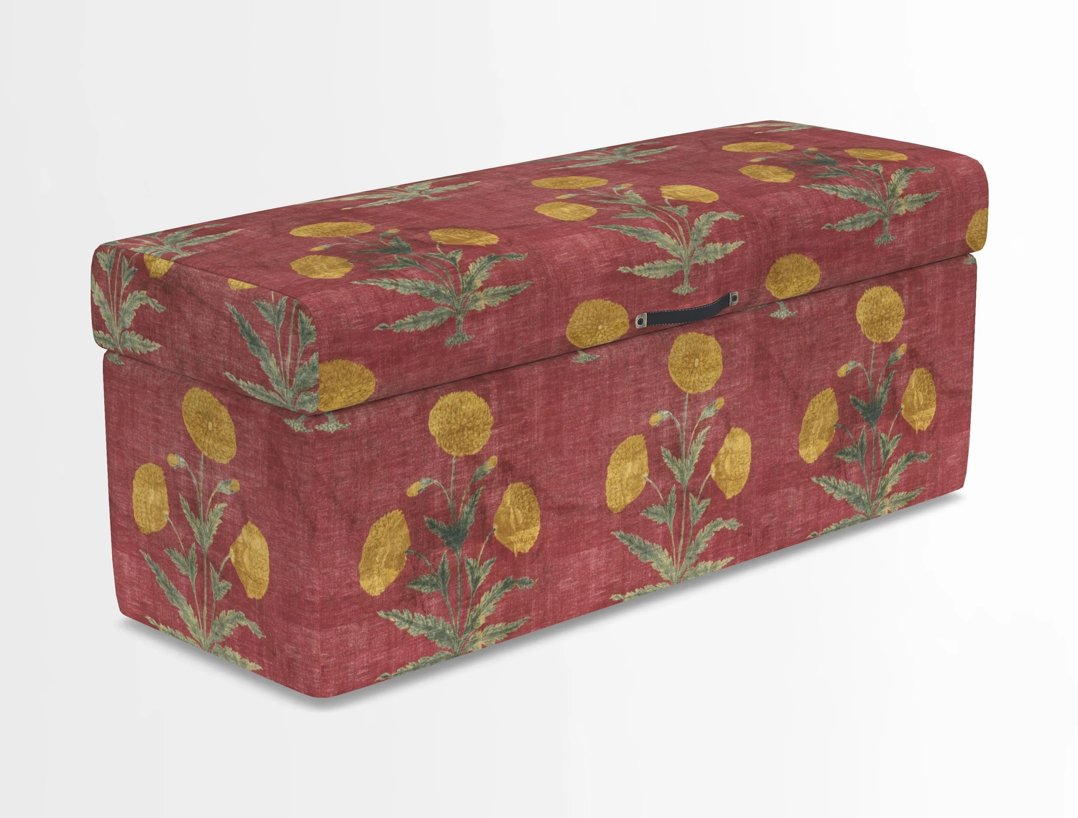 Birdham medium blanket box in Spill Resistant Gertrude Jekyll Ornamental Duck Egg and Alwinton 3 seater sofa in Spill Resistant Sussex Stripe Mocha