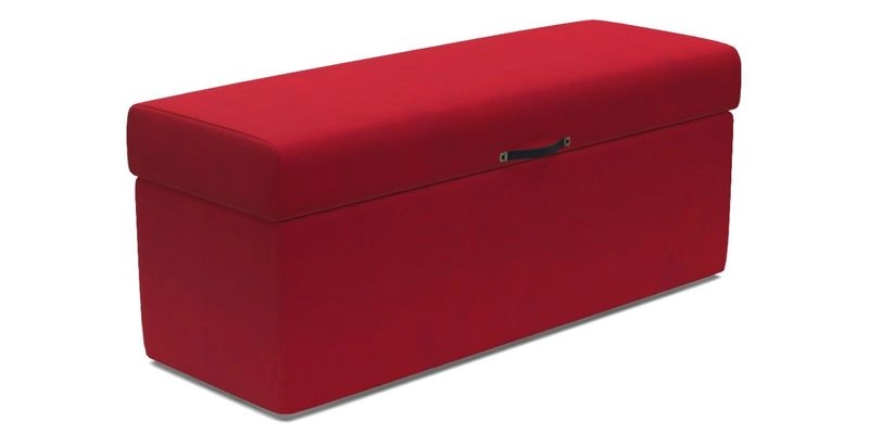 Birdham medium blanket box in Spill Resistant Gertrude Jekyll Ornamental Duck Egg and Alwinton 3 seater sofa in Spill Resistant Sussex Stripe Mocha