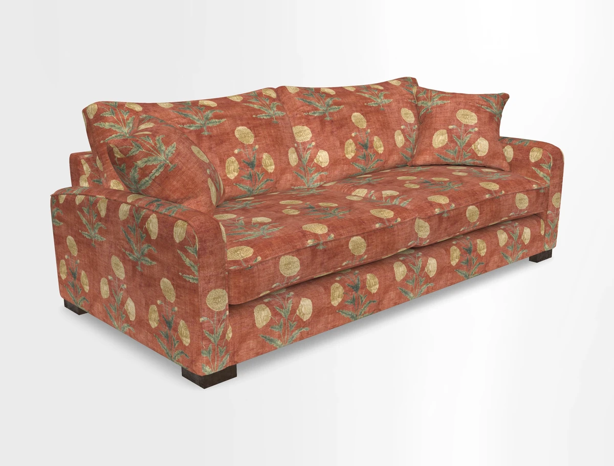 Brook Green 3 seater sofa in Warwick Boucle Andes