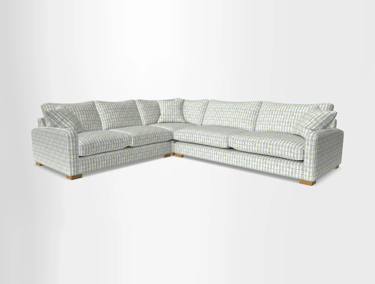 Brook Green large corner sofa RHF in Two Tone Plain Biscuit