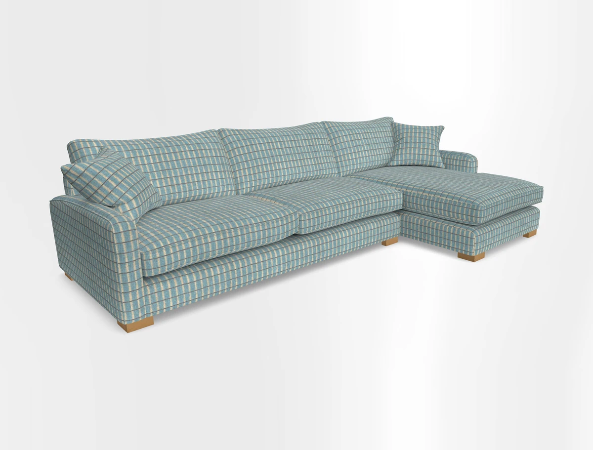 Brook Green chaise RHF in Two Tone Plain Biscuit