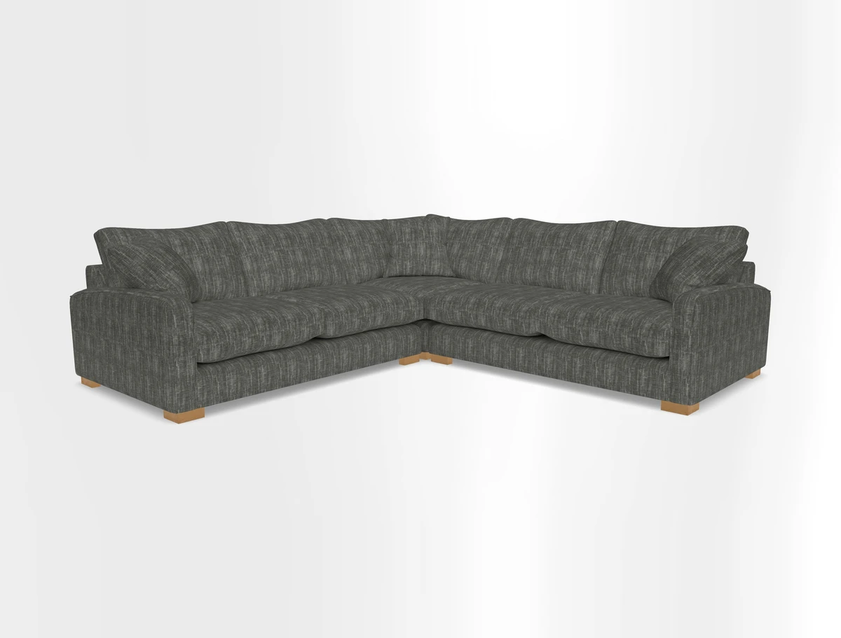 Brook Green small corner sofa RHF & LHF in Two Tone Plain Biscuit