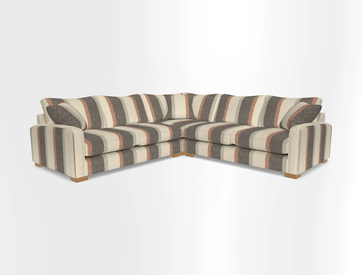 Brook Green small corner sofa RHF & LHF in Two Tone Plain Biscuit