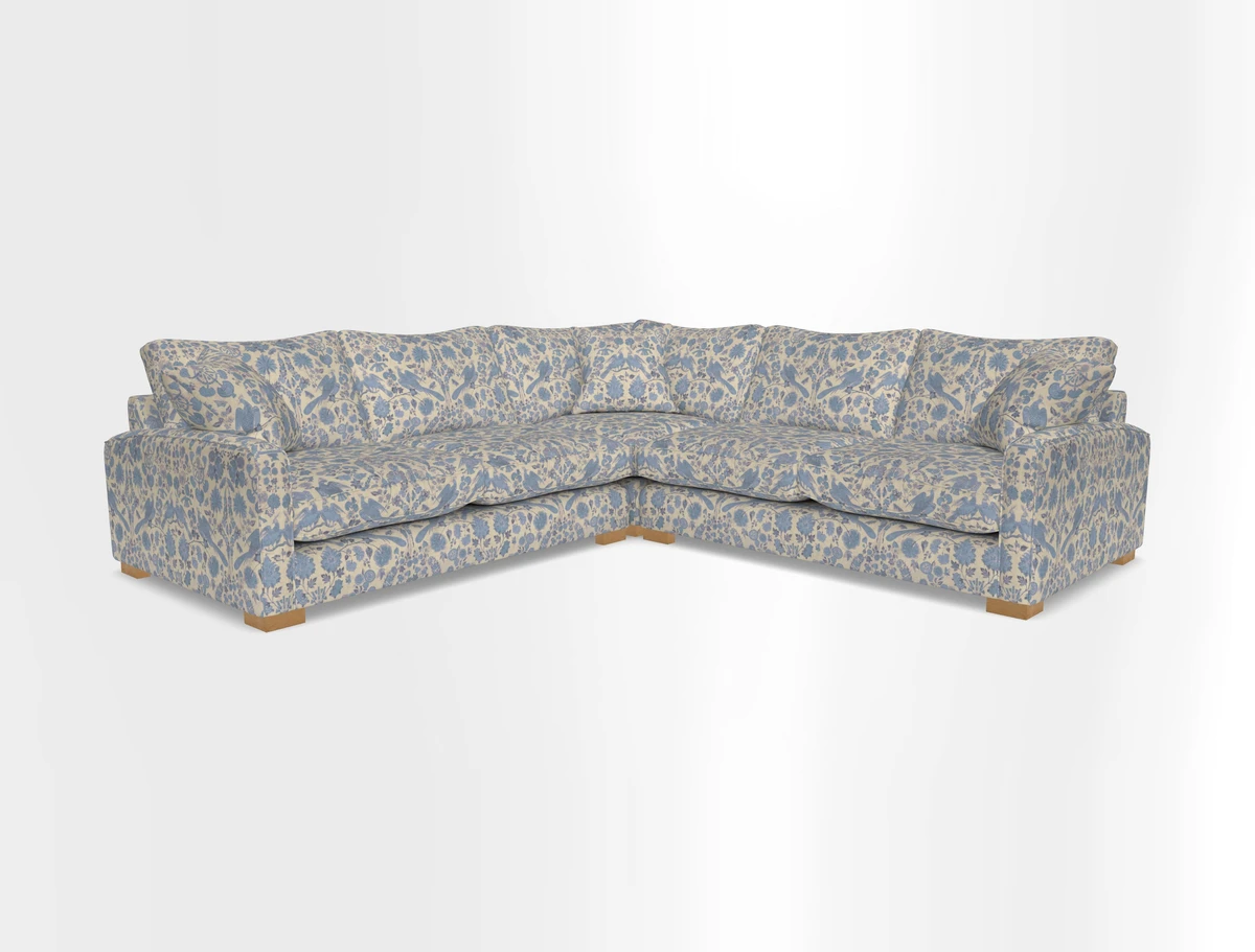Brook Green small corner sofa RHF & LHF in Two Tone Plain Biscuit