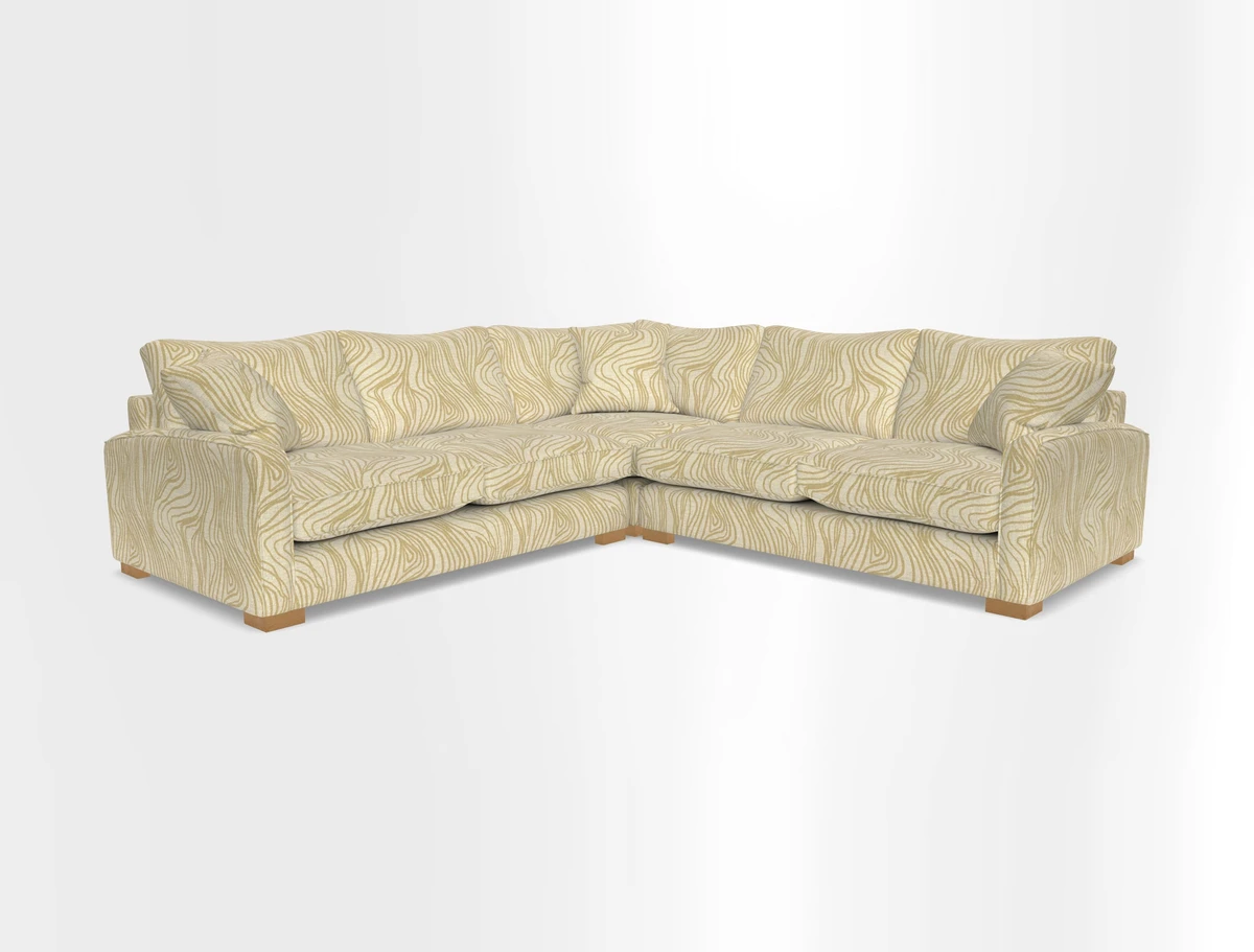 Brook Green small corner sofa RHF & LHF in Two Tone Plain Biscuit