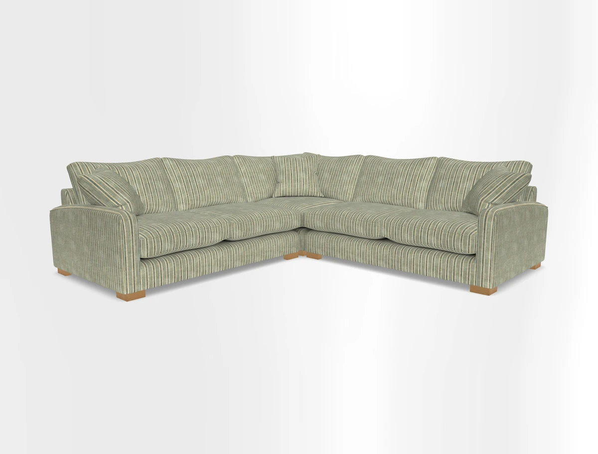 Brook Green small corner sofa RHF & LHF in Two Tone Plain Biscuit