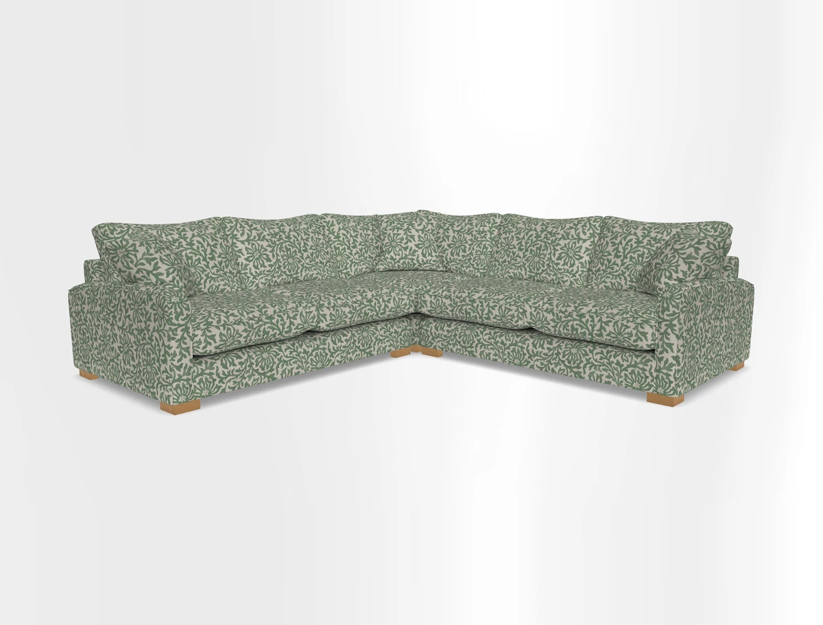 Brook Green small corner sofa RHF & LHF in Two Tone Plain Biscuit