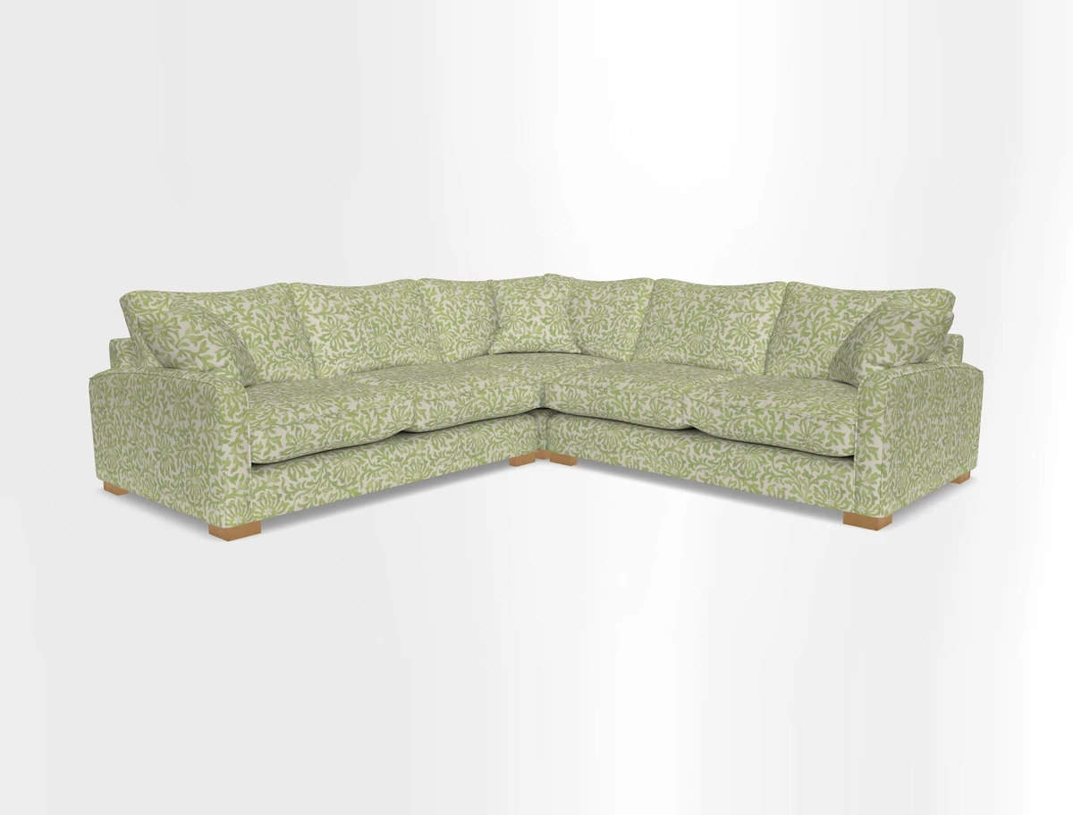 Brook Green small corner sofa RHF & LHF in Two Tone Plain Biscuit