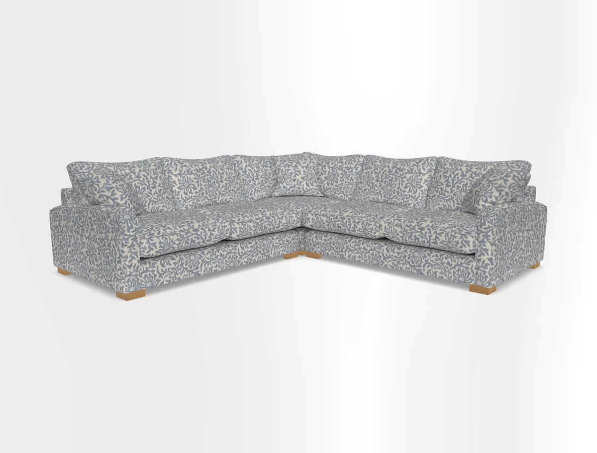 Brook Green small corner sofa RHF & LHF in Two Tone Plain Biscuit