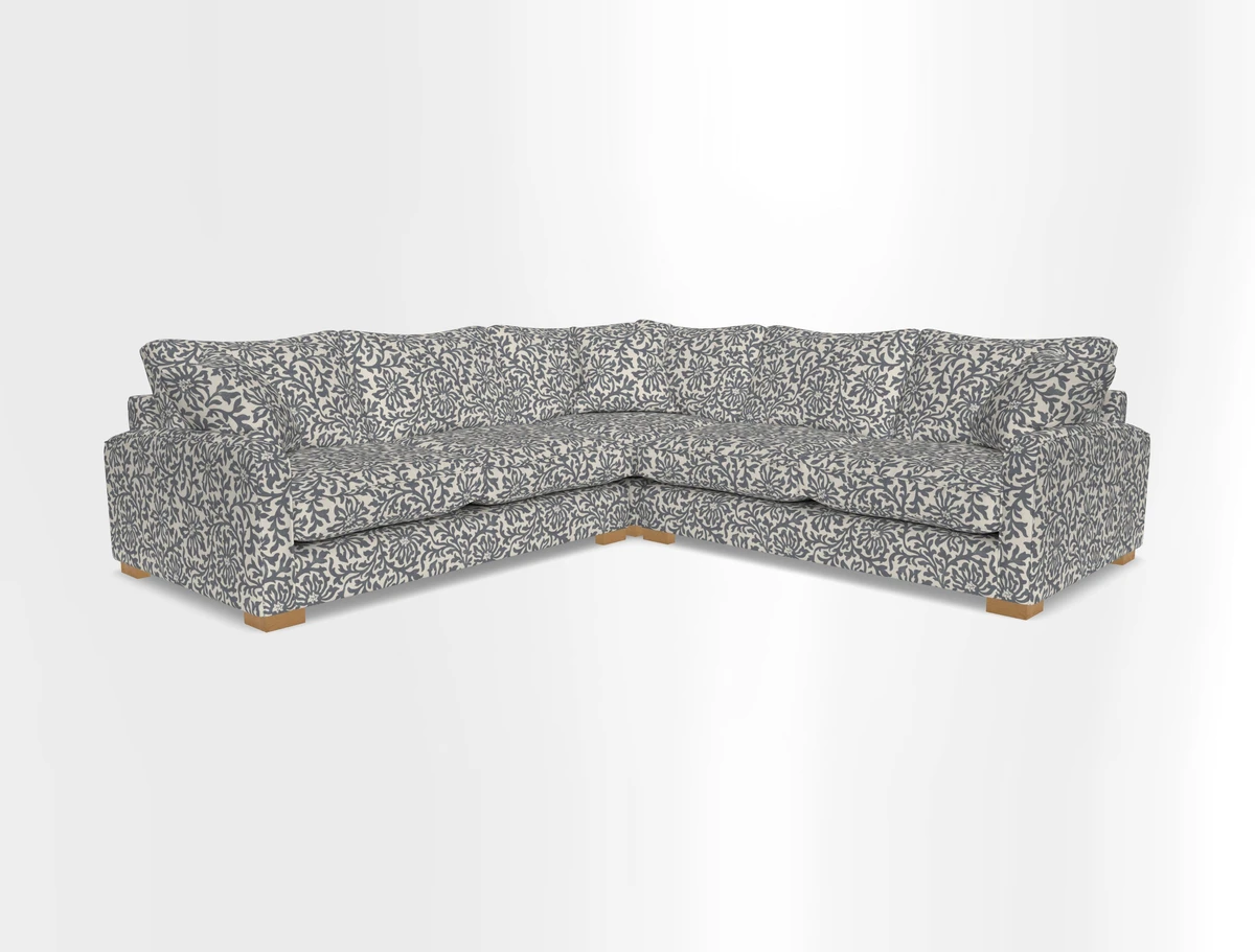 Brook Green small corner sofa RHF & LHF in Two Tone Plain Biscuit