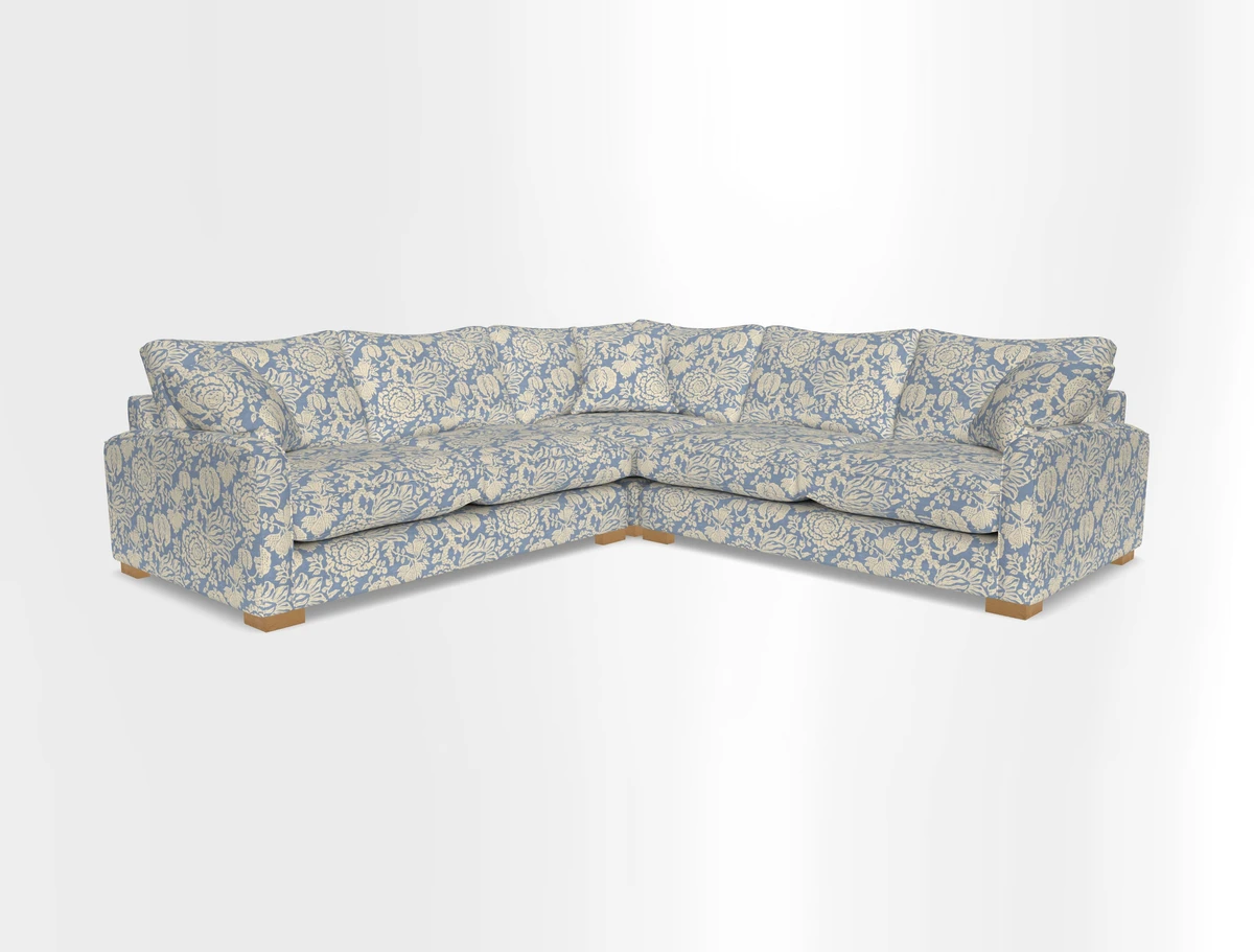 Brook Green small corner sofa RHF & LHF in Two Tone Plain Biscuit