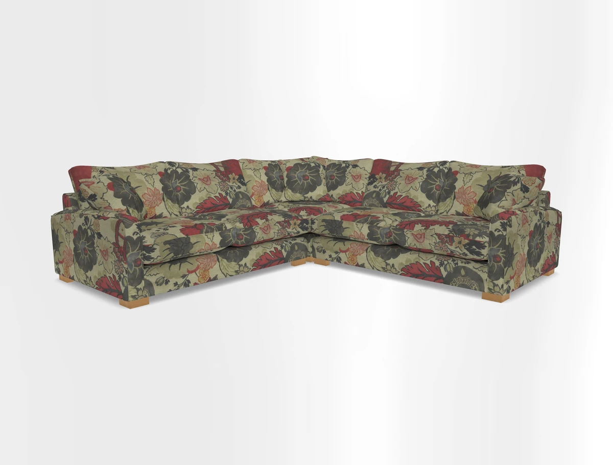 Brook Green small corner sofa RHF & LHF in Two Tone Plain Biscuit