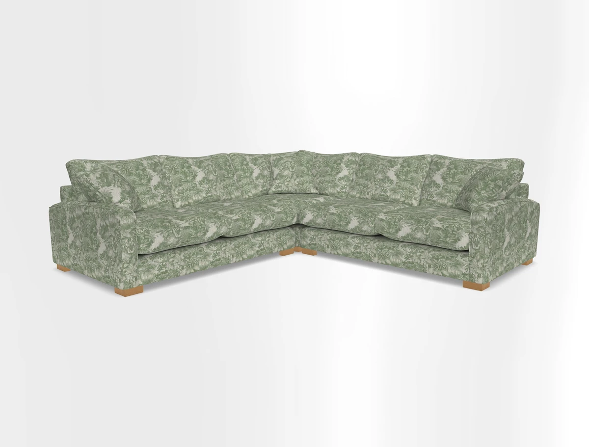 Brook Green small corner sofa RHF & LHF in Two Tone Plain Biscuit