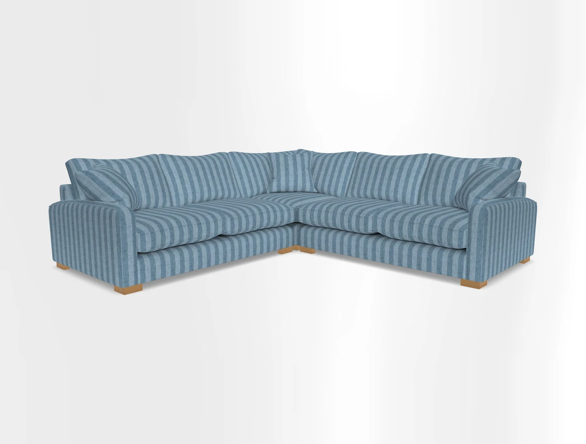 Brook Green small corner sofa RHF & LHF in Two Tone Plain Biscuit