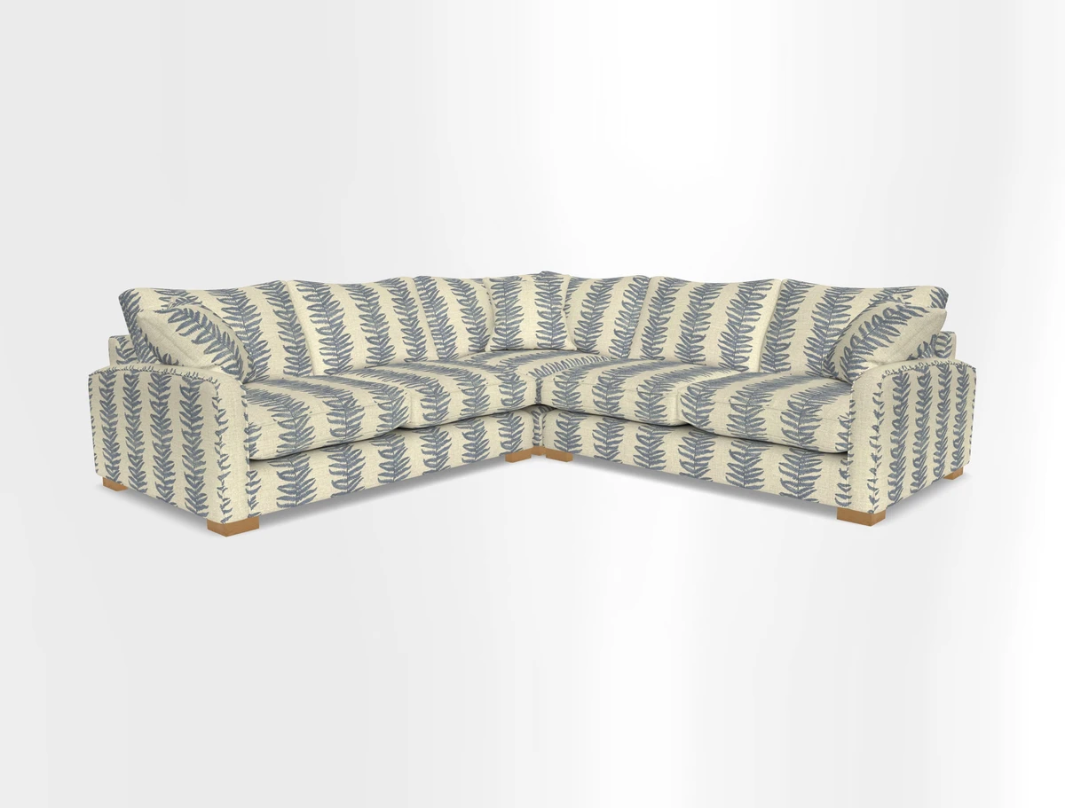 Brook Green small corner sofa RHF & LHF in Two Tone Plain Biscuit