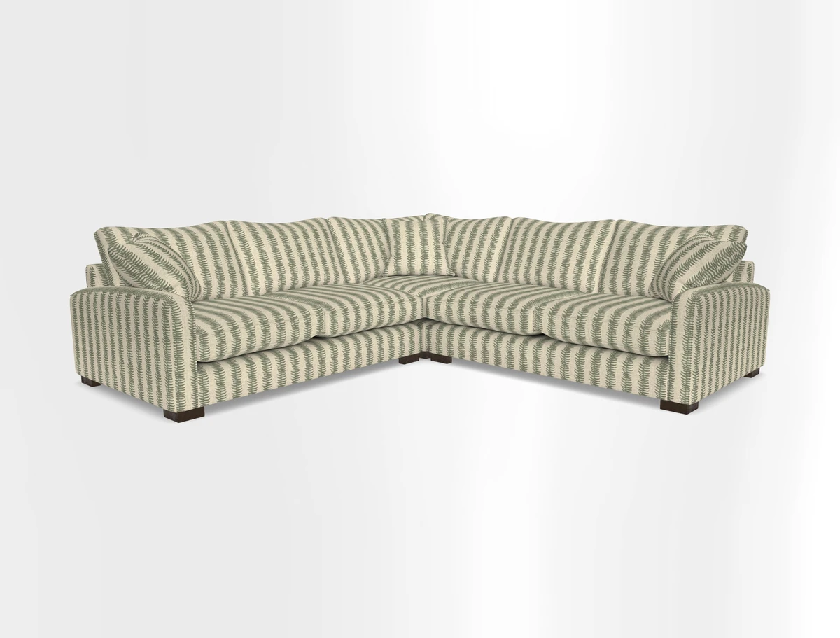 Brook Green small corner sofa RHF & LHF in Two Tone Plain Biscuit