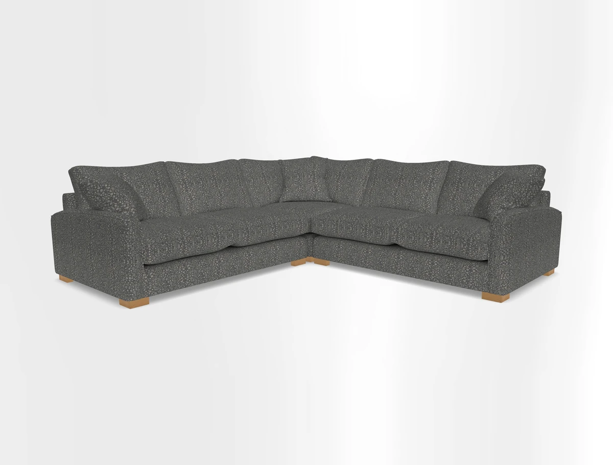Brook Green small corner sofa RHF & LHF in Two Tone Plain Biscuit
