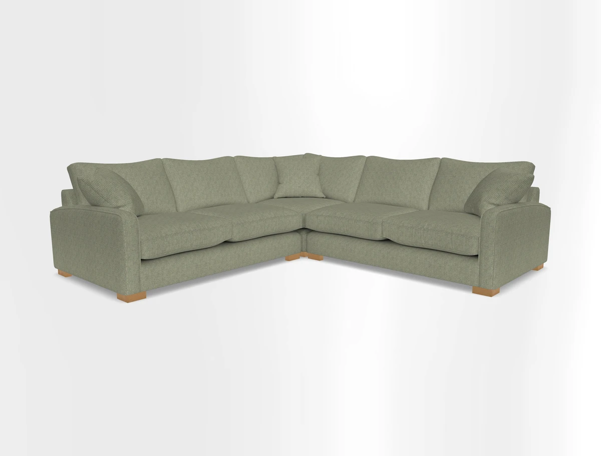 Brook Green small corner sofa RHF & LHF in Two Tone Plain Biscuit