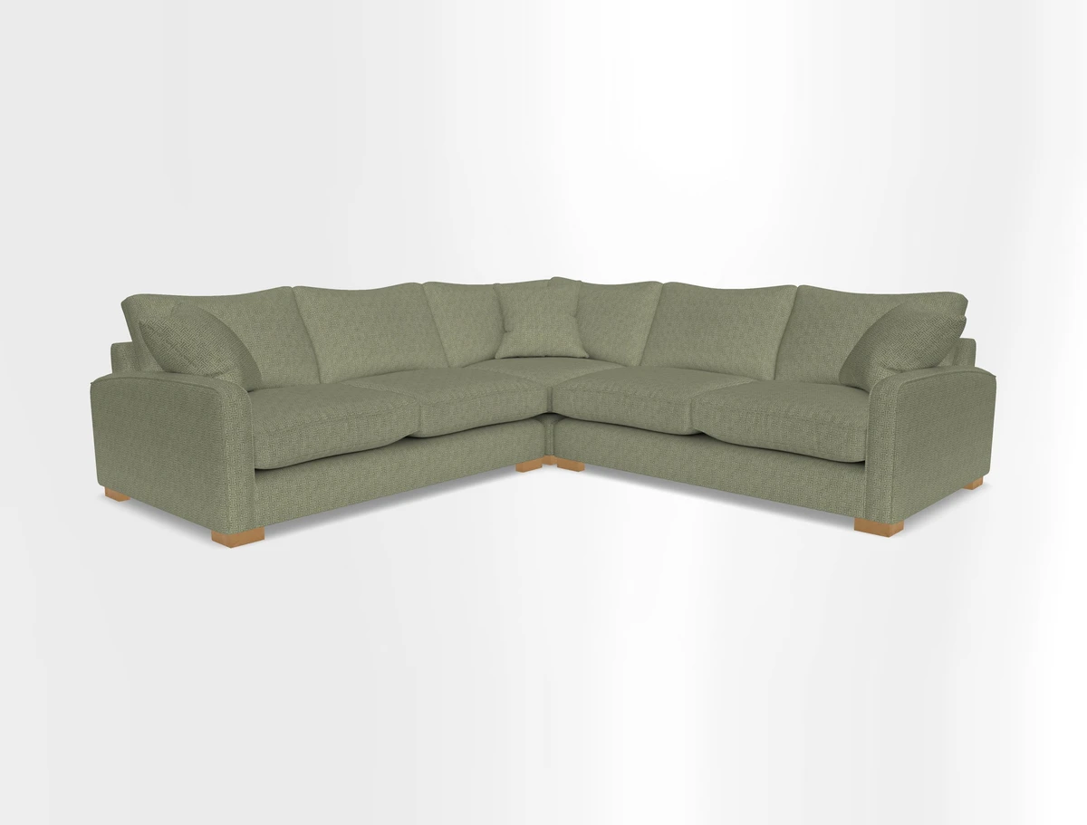 Brook Green small corner sofa RHF & LHF in Two Tone Plain Biscuit