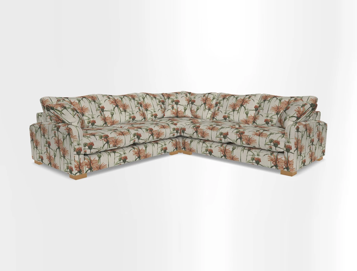 Brook Green small corner sofa RHF & LHF in Two Tone Plain Biscuit