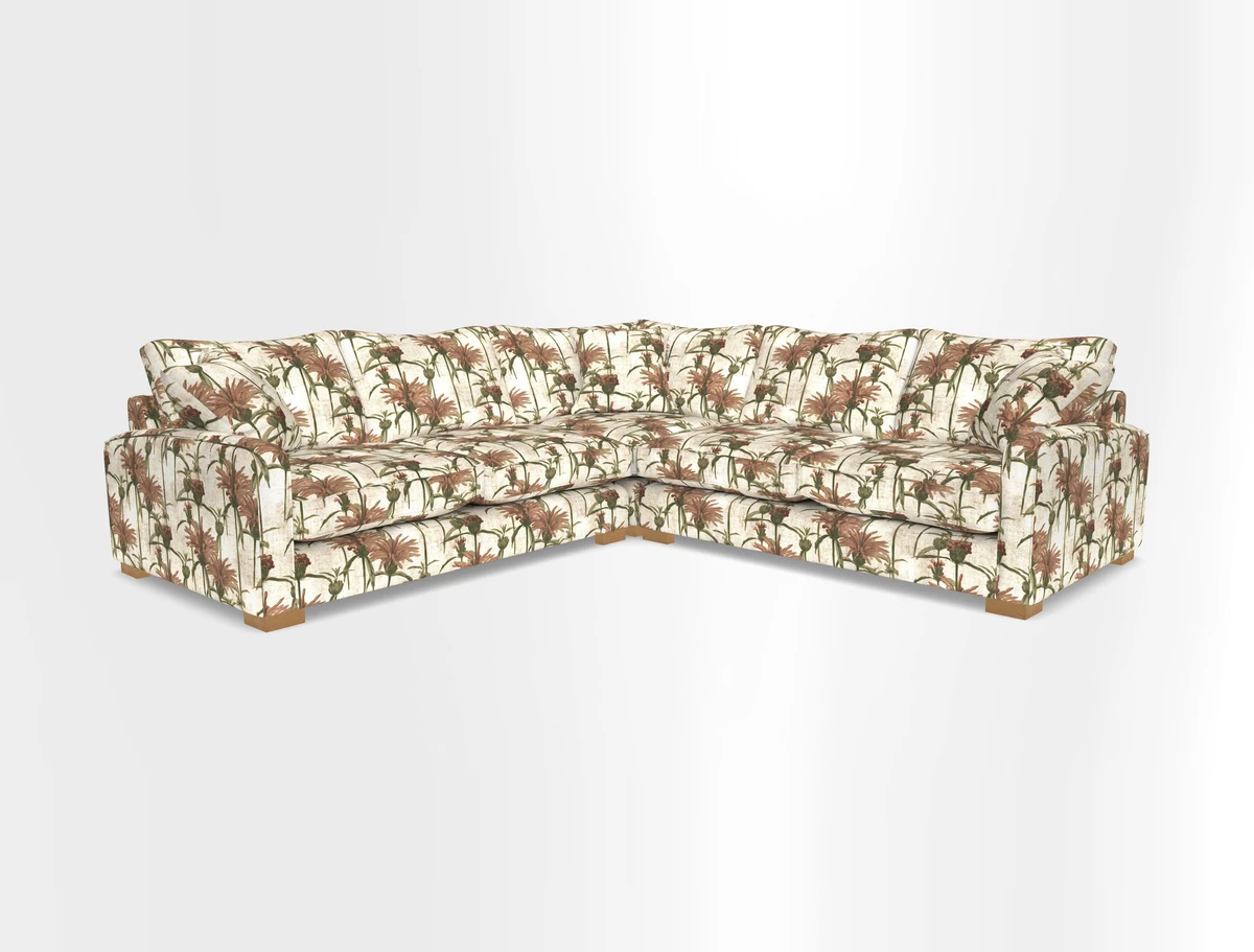 Brook Green small corner sofa RHF & LHF in Two Tone Plain Biscuit