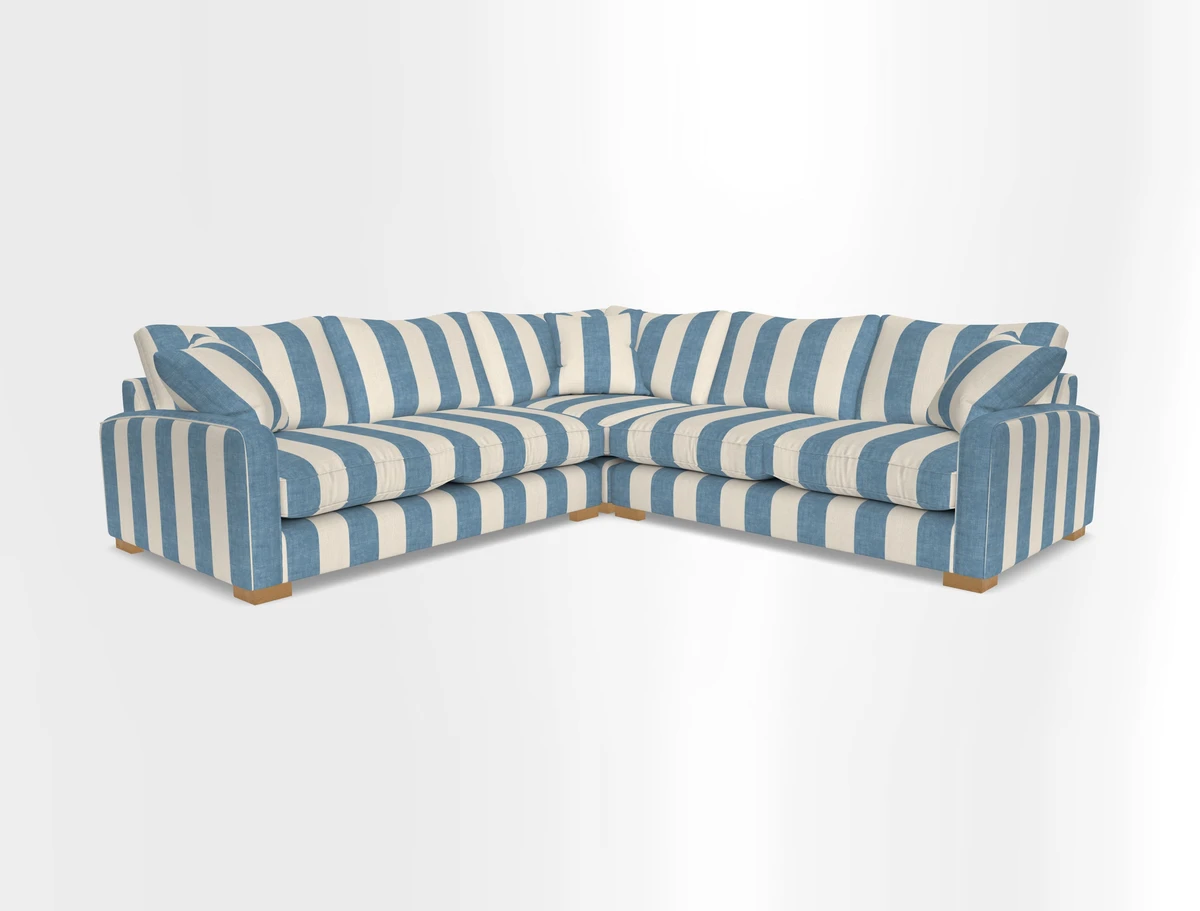 Brook Green small corner sofa RHF & LHF in Two Tone Plain Biscuit