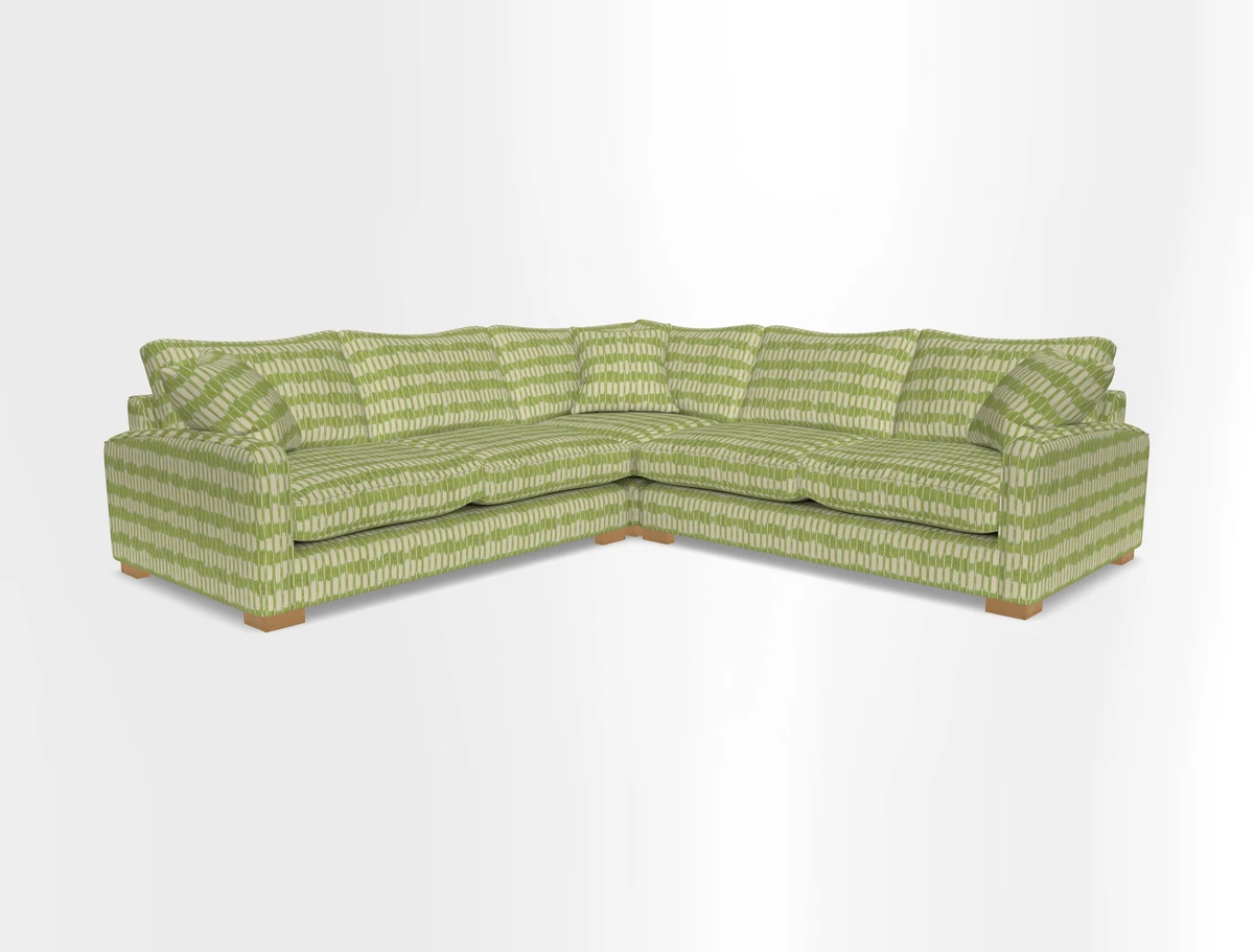 Brook Green small corner sofa RHF & LHF in Two Tone Plain Biscuit