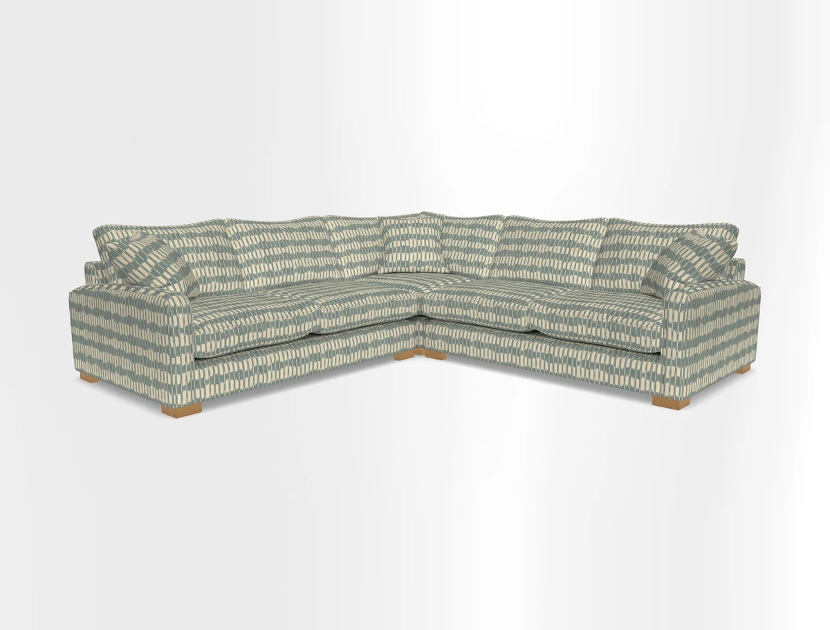 Brook Green small corner sofa RHF & LHF in Two Tone Plain Biscuit