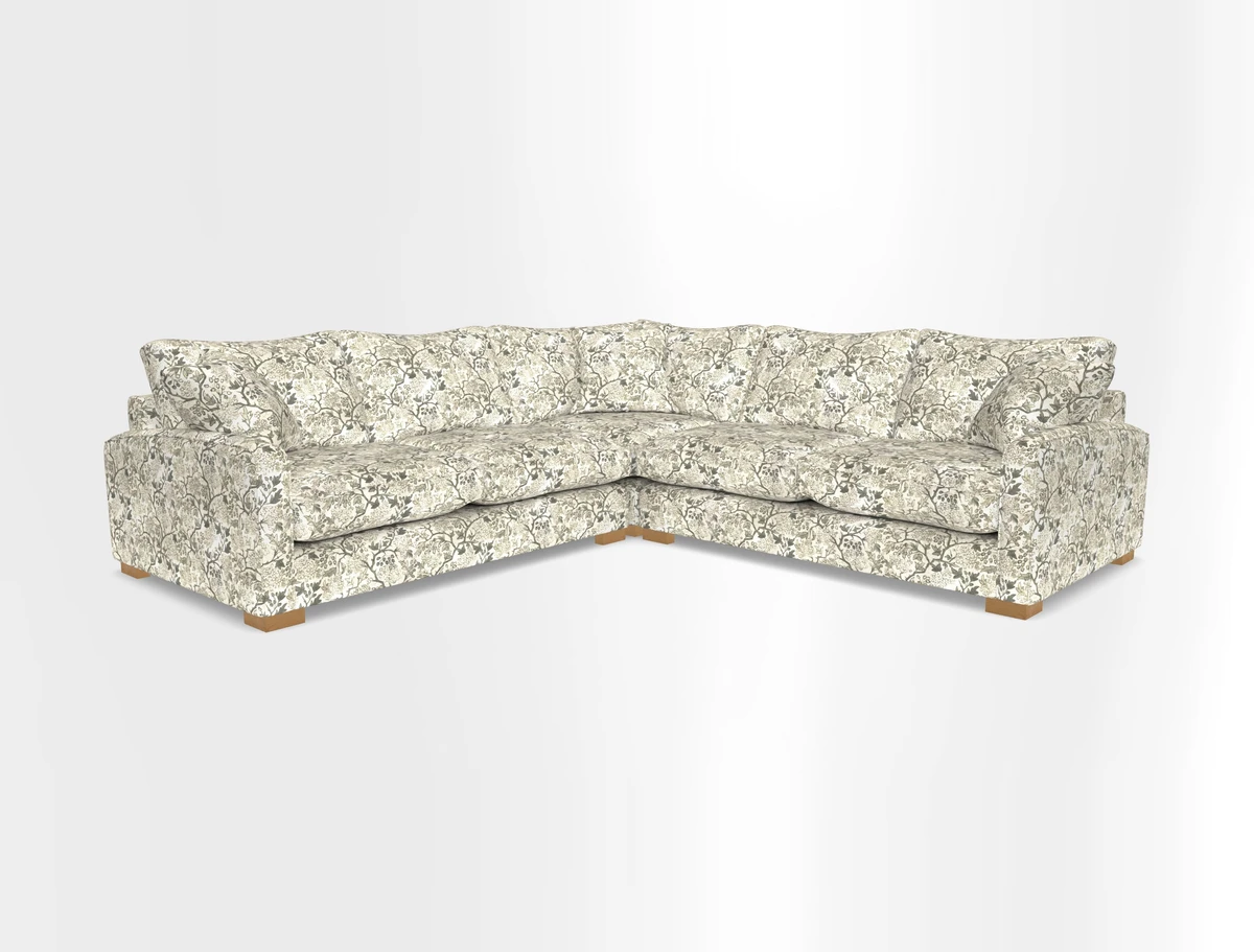 Brook Green small corner sofa RHF & LHF in Two Tone Plain Biscuit