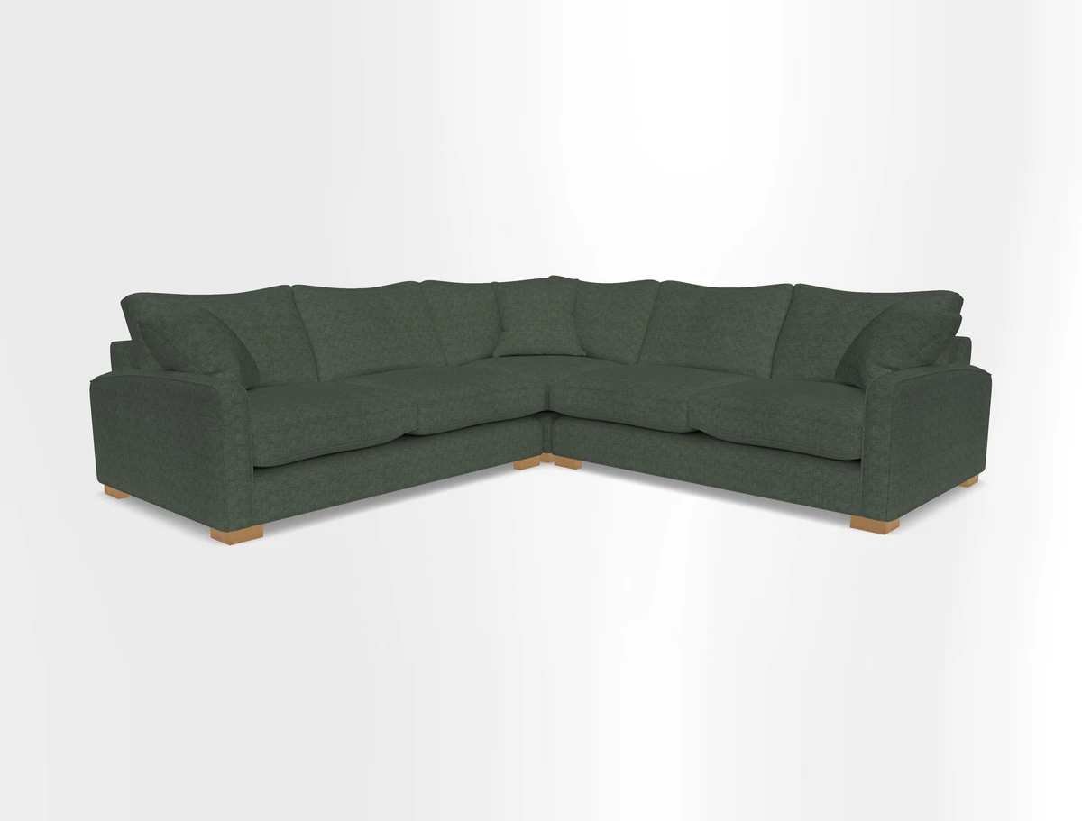 Brook Green small corner sofa RHF & LHF in Two Tone Plain Biscuit