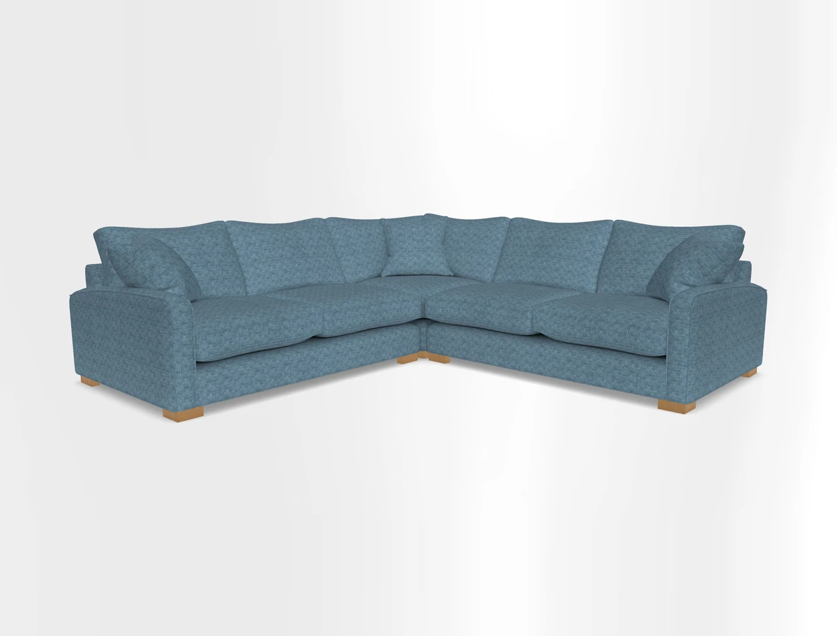 Brook Green small corner sofa RHF & LHF in Two Tone Plain Biscuit