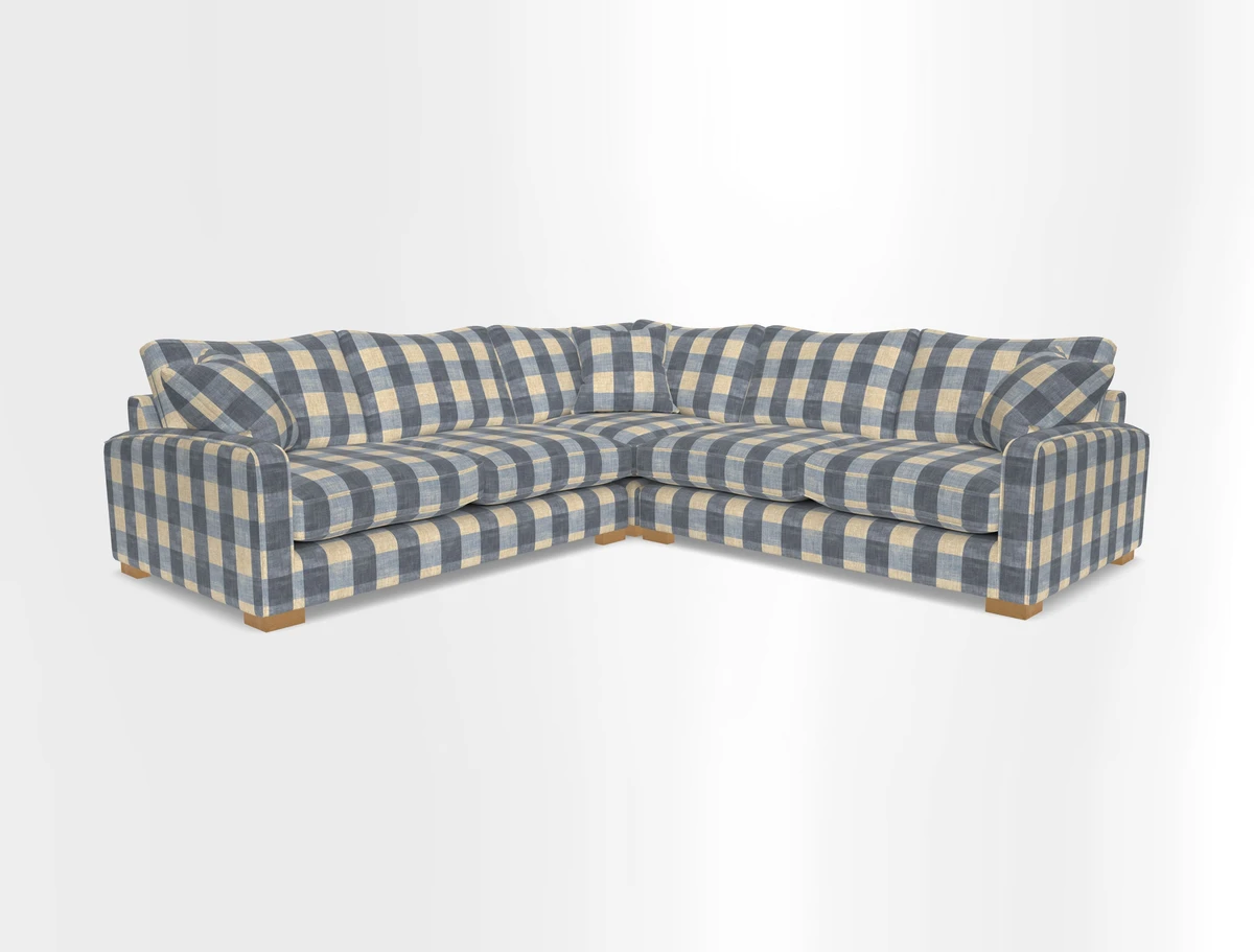 Brook Green small corner sofa RHF & LHF in Two Tone Plain Biscuit