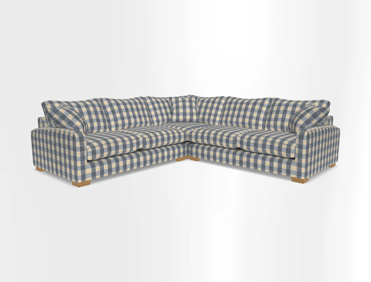 Brook Green small corner sofa RHF & LHF in Two Tone Plain Biscuit
