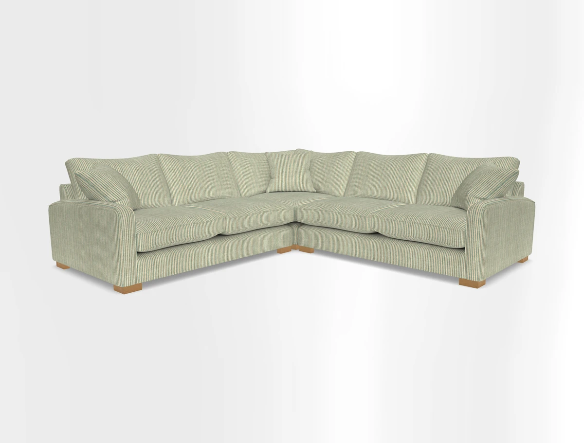 Brook Green small corner sofa RHF & LHF in Two Tone Plain Biscuit