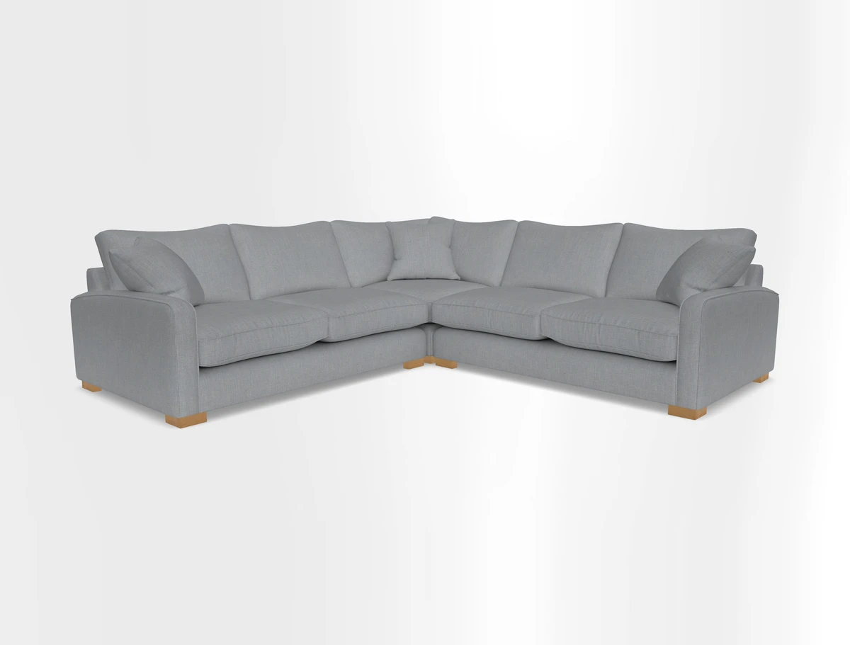 Brook Green small corner sofa RHF & LHF in Two Tone Plain Biscuit