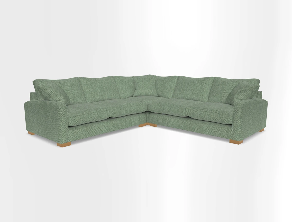 Brook Green small corner sofa RHF & LHF in Two Tone Plain Biscuit
