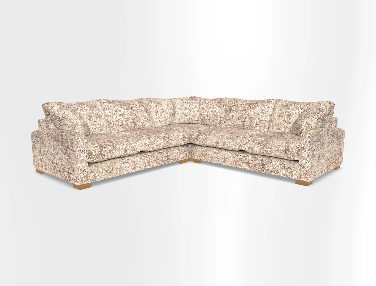 Brook Green small corner sofa RHF & LHF in Two Tone Plain Biscuit