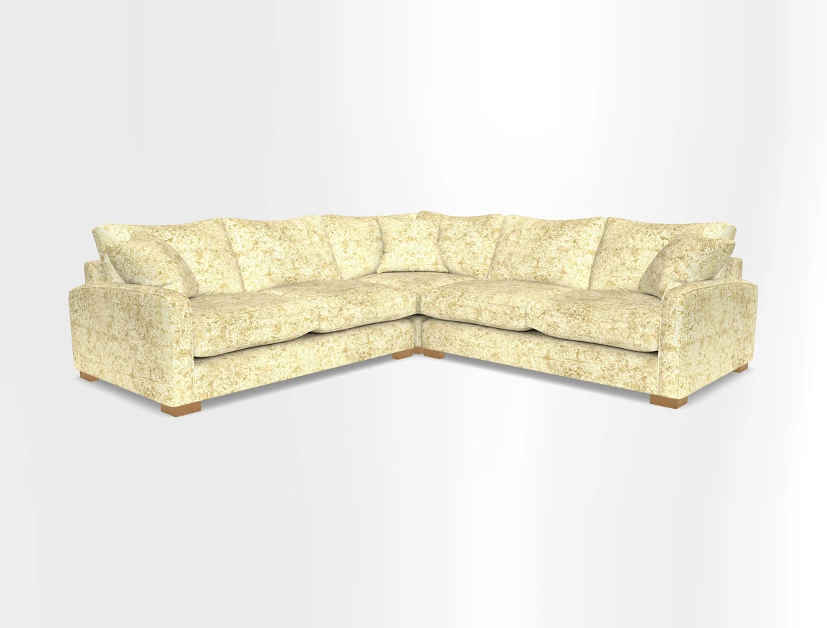 Brook Green small corner sofa RHF & LHF in Two Tone Plain Biscuit