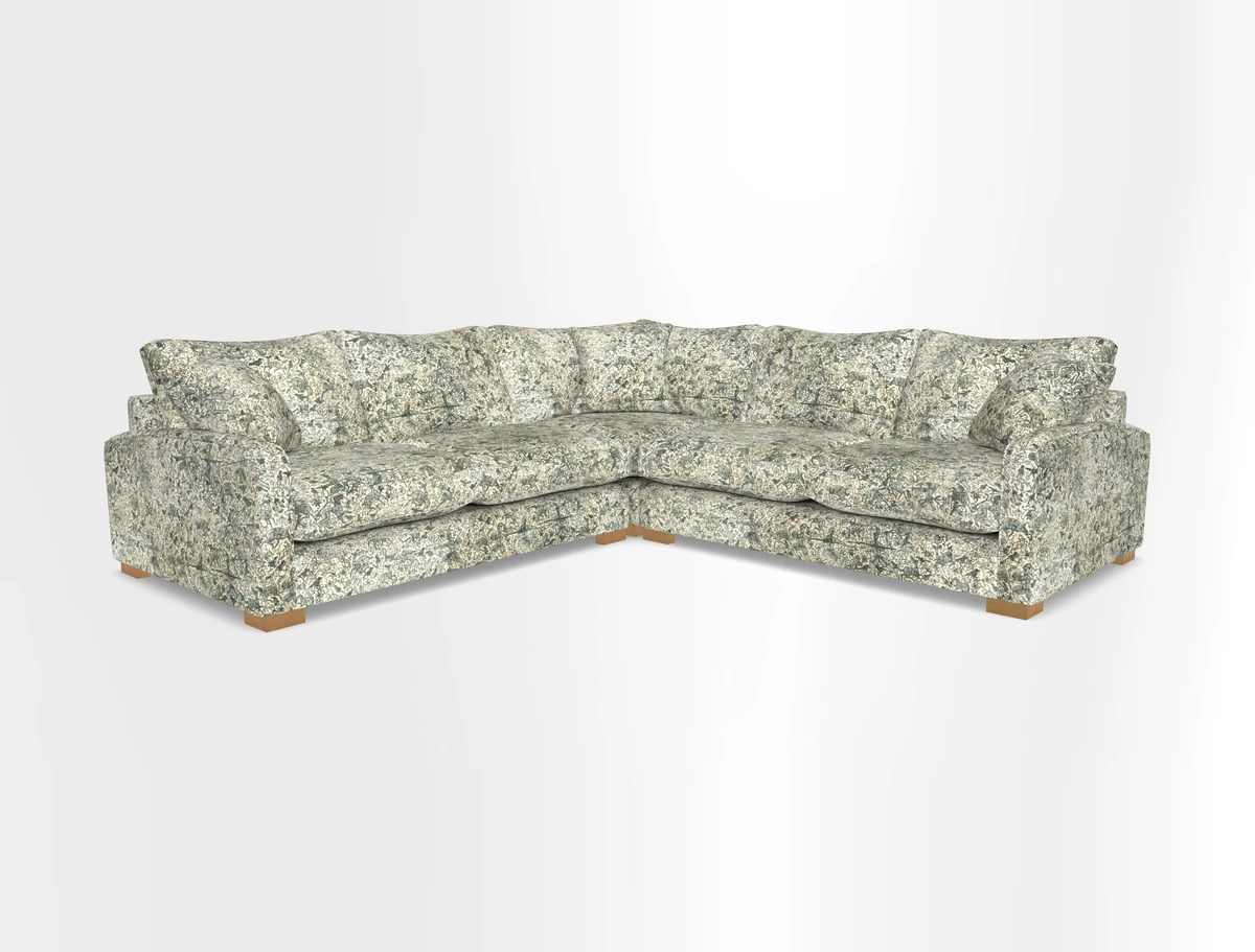 Brook Green small corner sofa RHF & LHF in Two Tone Plain Biscuit