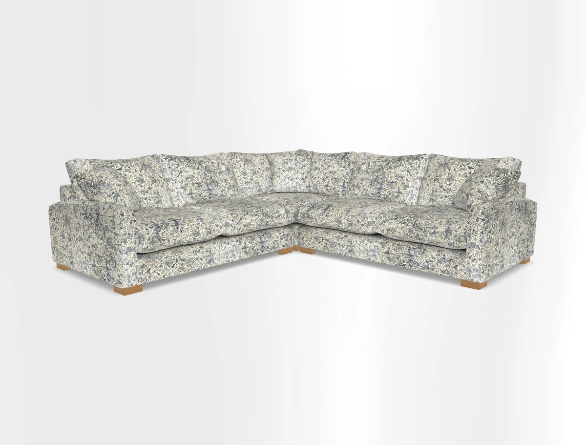 Brook Green small corner sofa RHF & LHF in Two Tone Plain Biscuit